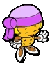 The idle animation of Shelly, a peanut NPC who would talk to Cuphead/Mugman about the arcade.