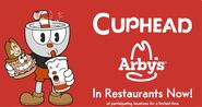 Cuphead in an Arby's ad