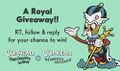 The King in a Giveaway ad