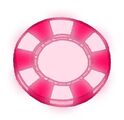 Pink parryable poker chip