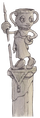 A statue of the Legendary Chalice