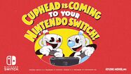 Cuphead and Mugman playing Nintendo Switch in Cuphead coming to Nintendo Switch trailer