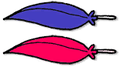Wally's feathers, including the unused parryable feather