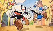 Cuphead and Mugman set off for home in a good ending