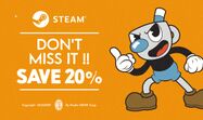 Mugman in the Don't Miss It !! Save 20% advertisement