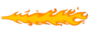 Blowtorch flames