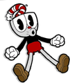 Cuphead receving a Super Art from The Legendary Chalice