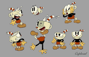 The Cuphead Show! reference sheet