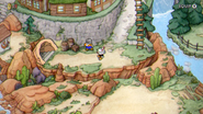Mock-Up of Chalice Fan in the overworld on Inkwell Isle 4 in a plausible spot next to Moonshine Mob’s cave.