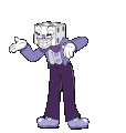 King Dice shifting into the ground (transparent)