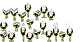 A sprite sheet for the Toothy Terror.