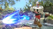 Cuphead in Super Smash Bros. Ultimate as a Mii Fighter costume