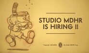 Cuphead in the Studio MDHR is hiring!! advertisement