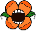 Orange Flower (open mouth)